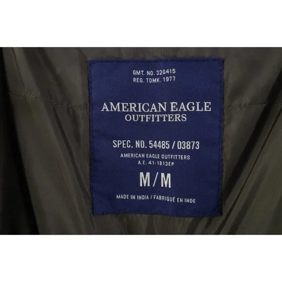 Vintage Y2K American Eagle Outfitters Mens Medium Military Field Parka Jacket